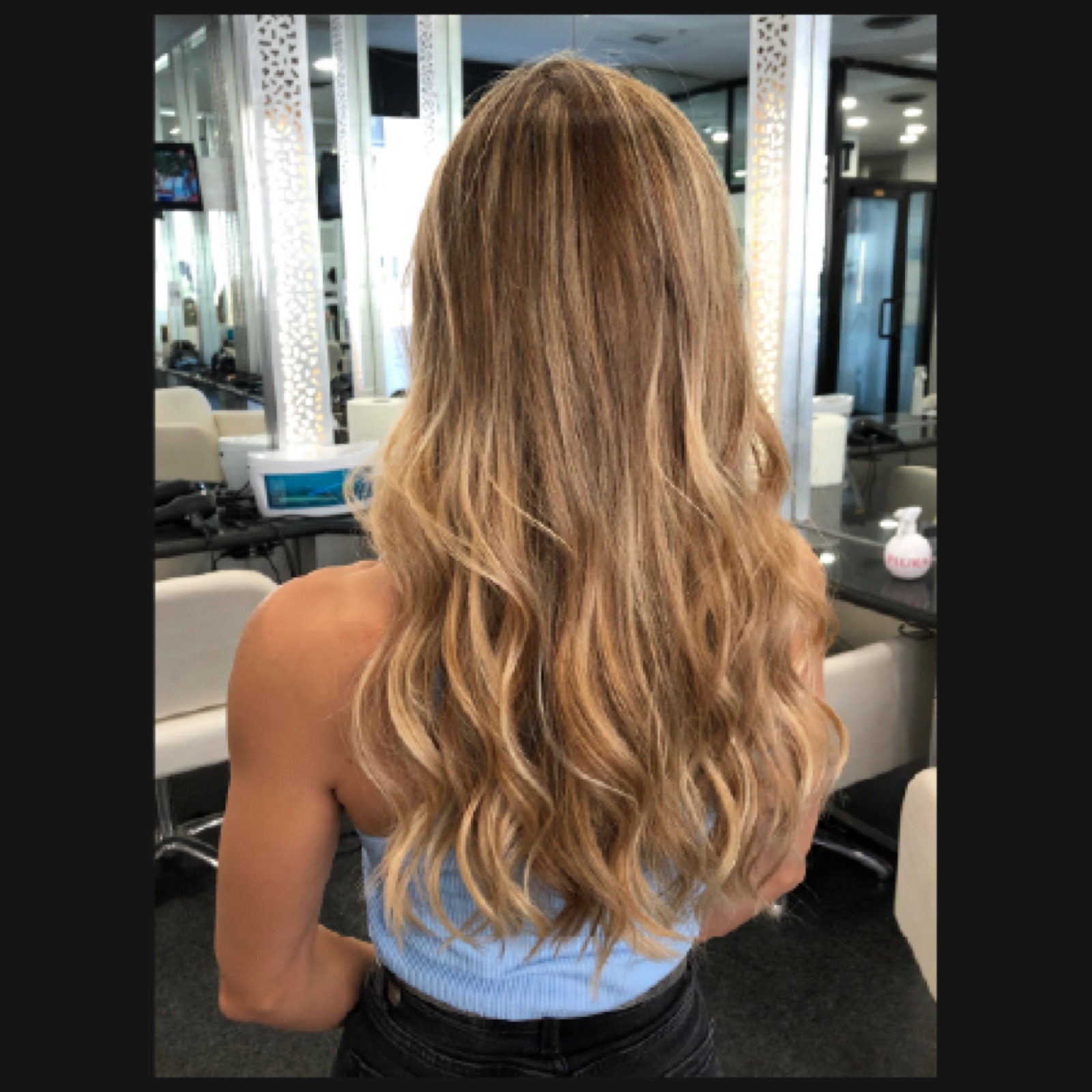 Shatush su capelli lunghi da Tufano Stilisti
